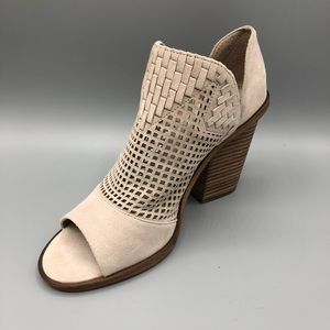 Vince Camuto peep toe booties
